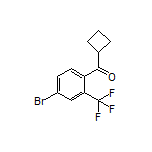 [4-Bromo-2-(trifluoromethyl)phenyl](cyclobutyl)methanone Structure