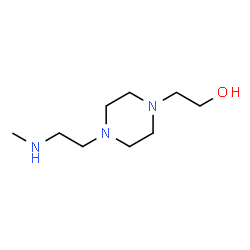 1-Piperazineethanol,4-[2-(methylamino)ethyl]-(9CI) Structure