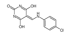 5-[(4-chloroanilino)methylidene]-1,3-diazinane-2,4,6-trione结构式