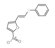 Furan,2-nitro-5-[2-(phenylthio)ethenyl]- Structure