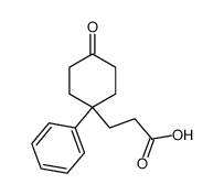 1-Phenyl-cyclohexanon-(4)-<β-propionsaeure>-(1) Structure