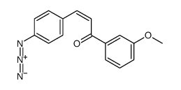 3-(4-azidophenyl)-1-(3-methoxyphenyl)prop-2-en-1-one结构式