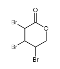 3,4,5-tribromo-3,4,5,6-tetrahydro-2H-pyran-2-one结构式