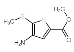 2-Thiophenecarboxylicacid,4-amino-5-(methylthio)-,methylester(9CI)结构式