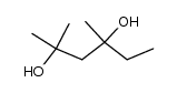 2,4-dimethyl-hexane-2,4-diol Structure