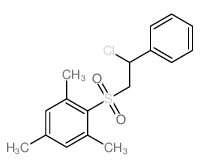 Benzene,2-[(2-chloro-2-phenylethyl)sulfonyl]-1,3,5-trimethyl- Structure