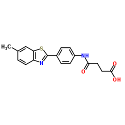 N-[4-(6-METHYL-BENZOTHIAZOL-2-YL)-PHENYL]-SUCCINAMIC ACID Structure