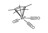 hydrido(tricarbonyl)(η5-pentamethylcyclopentadienyl)tungsten(II)结构式