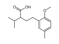 BENZENEBUTANOIC ACID, 2-METHOXY-5-METHYL-A-(1-METHYLETHYL) Structure