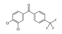 (3,4-dichlorophenyl)-[4-(trifluoromethyl)phenyl]methanone结构式