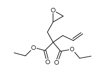 diethyl 2-allyl-2-(oxiran-2-ylmethyl)malonate Structure