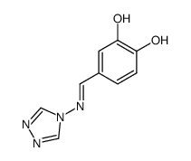 1,2-Benzenediol, 4-[(4H-1,2,4-triazol-4-ylimino)methyl]- (9CI) structure