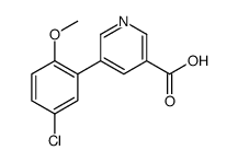 5-(5-氯-2-甲氧基苯基)烟酸结构式