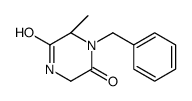 (6S)-1-benzyl-6-methylpiperazine-2,5-dione结构式