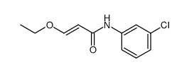 (E)-N-(3-chlorophenyl)-3-ethoxypropenamide结构式