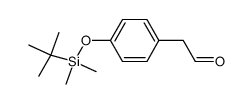 2-(4-((tert-butyldimethylsilyl)oxy)-phenyl)acetaldehyde Structure