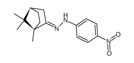 camphor-4-nitrophenylhydrazone结构式