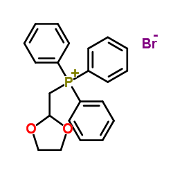 (1,3-二氧环戊基-2-甲基)三苯基溴化膦结构式