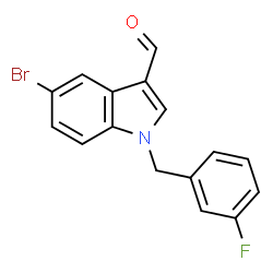 1-(3-FLUOROBENZYL)-5-BROMO-1H-INDOLE-3-CARBALDEHYDE picture