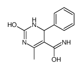 6-methyl-2-oxo-4-phenyl-3,4-dihydro-1H-pyrimidine-5-carboxamide结构式