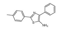 4-phenyl-2-p-tolyl-thiazol-5-ylamine结构式