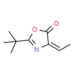 5(4H)-Oxazolone,2-(1,1-dimethylethyl)-4-ethylidene-(9CI)结构式