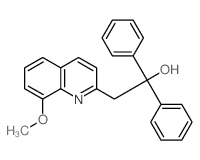 2-Quinolineethanol,8-methoxy-a,a-diphenyl- structure