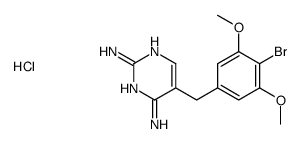 5-[(4-bromo-3,5-dimethoxyphenyl)methyl]pyrimidine-2,4-diamine hydrochloride结构式