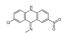 2-chloro-N-methyl-7-nitroacridin-9-amine结构式