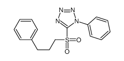 1-phenyl-5-(3-phenylpropylsulfonyl)tetrazole结构式