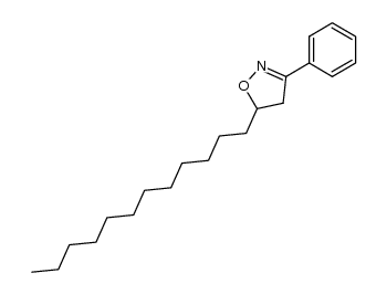 5-dodecyl-3-phenyl-4,5-dihydro-isoxazole Structure