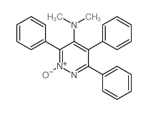 4-Pyridazinamine,N,N-dimethyl-3,5,6-triphenyl-, 2-oxide Structure