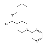 4-Piperidinecarboxamide,N-butyl-1-pyrazinyl-(9CI) Structure