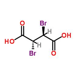 meso-2,3-Dibromosuccinic acid structure