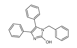 3-benzyl-4,5-diphenyl-1H-imidazol-2-one结构式