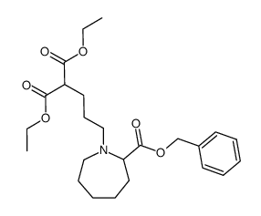 [3-(2-benzyloxycarbonyl-azepan-1-yl)-propyl]-malonic acid diethyl ester结构式