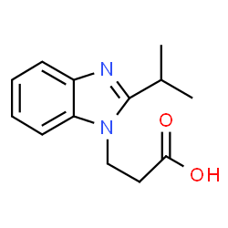 3-(2-ISOPROPYL-BENZOIMIDAZOL-1-YL)-PROPIONIC ACID Structure