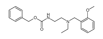 {2-[ethyl-(2-methoxy-benzyl)amino]-ethyl}carbamic acid benzyl ester结构式