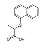 2-naphthalen-1-ylsulfanylpropanoic acid Structure