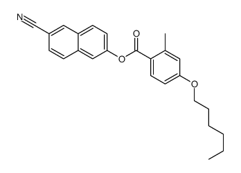 (6-cyanonaphthalen-2-yl) 4-hexoxy-2-methylbenzoate结构式