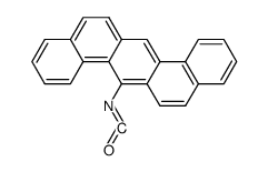 dibenz[a,h]anthracen-7-yl isocyanate Structure