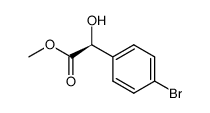 (S)-(p-bromophenyl)-α-hydroxy-acetic acid methyl ester结构式