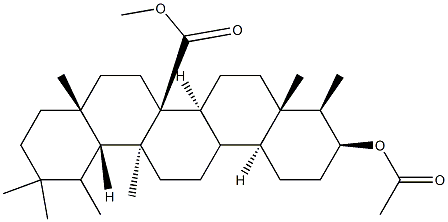 3β-(Acetyloxy)-D:A-friedooleanan-26-oic acid methyl ester结构式