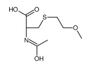 (2R)-2-acetamido-3-(2-methoxyethylsulfanyl)propanoic acid Structure