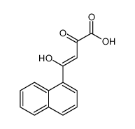 4-hydroxy-4-naphthalen-1-yl-2-oxobut-3-enoic acid Structure