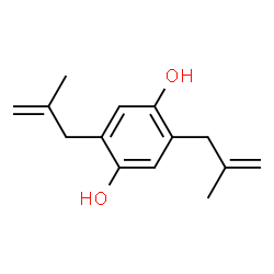 1,4-Benzenediol, 2,5-bis(2-methyl-2-propenyl)- (9CI) structure