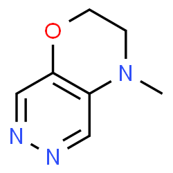 2H-Pyridazino[4,5-b]-1,4-oxazine,3,4-dihydro-4-methyl- Structure