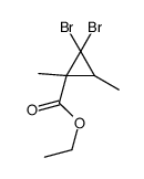 ethyl 2,2-dibromo-1,3-dimethylcyclopropane-1-carboxylate Structure