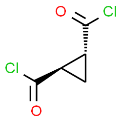 1,2-Cyclopropanedicarbonyl dichloride, (1R-trans)- (9CI)结构式