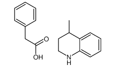 4-methyl-1,2,3,4-tetrahydroquinoline,2-phenylacetic acid结构式